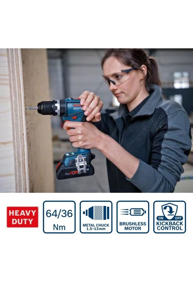 GSB 18V-90  C AKÜLÜ VİDALAMA MAK.5 AH