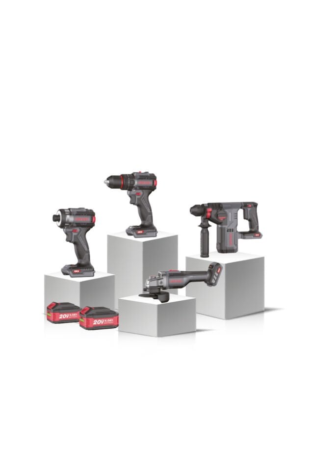 GROGH 4lü COMBO SET DARBELİ MATKAP VİDALAMA KIRICI