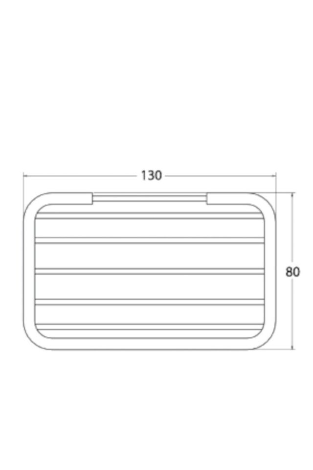 EGE KROM ROZETLİ KARE SABUNLUK