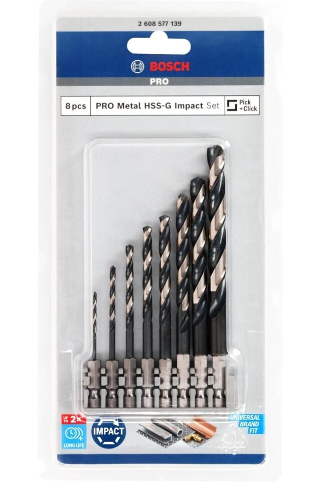 PRO Metal HSS-G Metal Matkap Ucu 8li