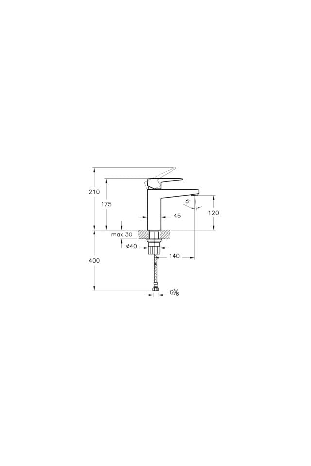 ARTEMA Root Square Lavabo Bataryası M