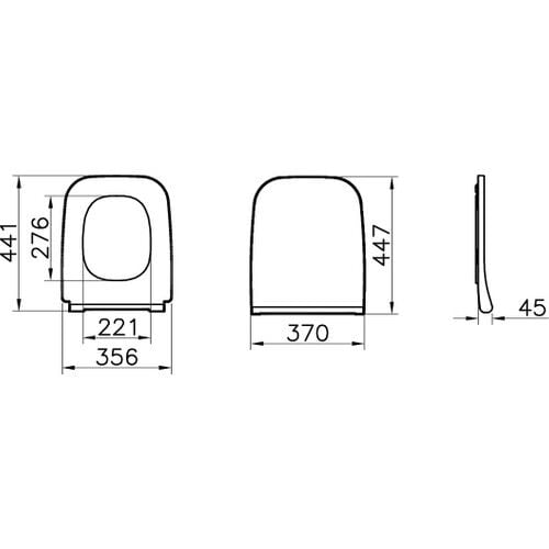 VITRA SHİFTSLİM KLO.KAP.DUROPLS METAL  191-003-009