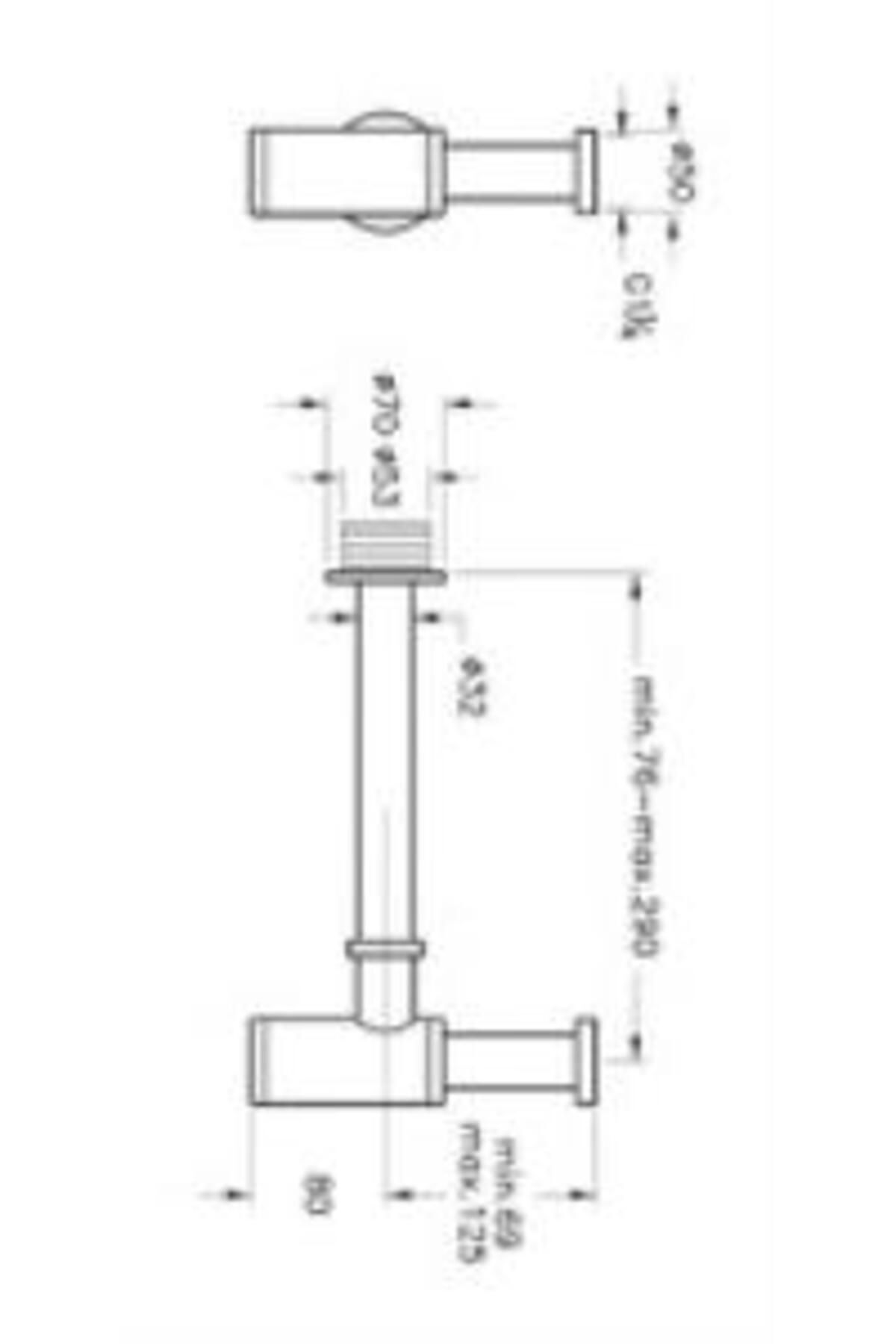ARTEMA ORİGİN LAVABO SİFONU T TİPİ A45123