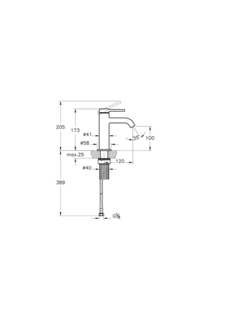 Artema Minimax Round Standart Lavabo Batarya Krom