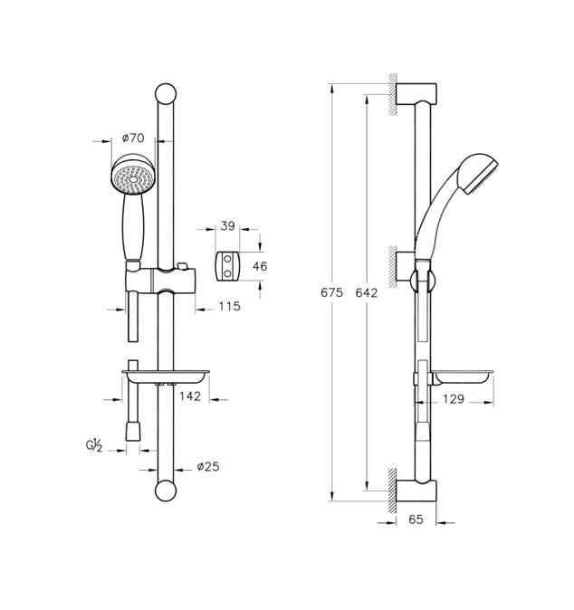 ARTEMA SOLO C SÜRGÜLÜ EL DUŞ TKM. A45676