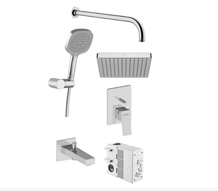 Artema Minimax Square Ankastre Banyo Seti, Krom