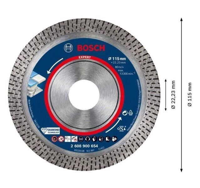 ELMAS BIÇAK SERAMİK YENİ  115 MM