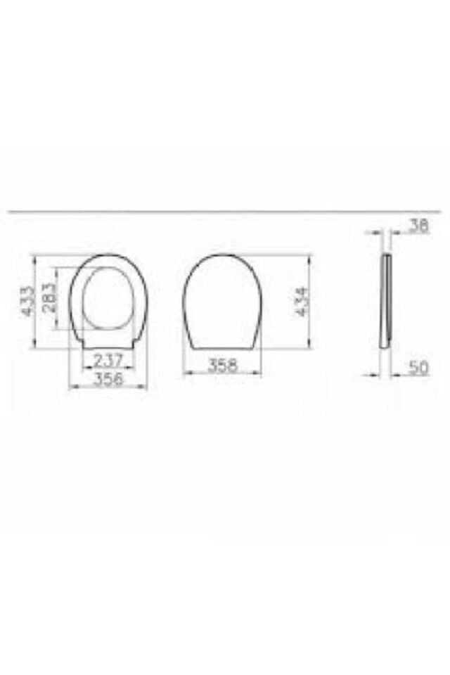 Yavaş Kapanır Ses Yok Klozet Kapağı 109-003-909