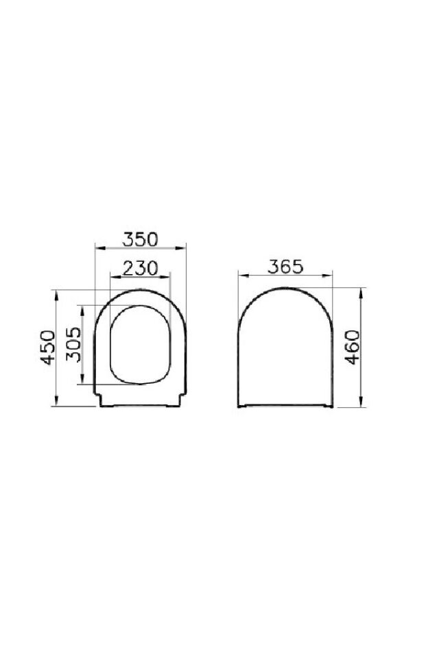 VITRA Universal Klozet Kapağı Duroplast 85-003-009