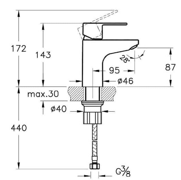 ARTEMA WIN S LAVABO BAT. A41177