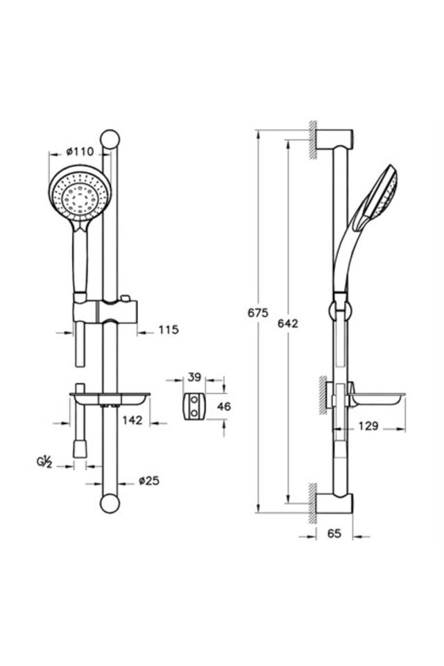 ARTEMA Cozy 5F Sürgülü El Duşu Takımı A45682